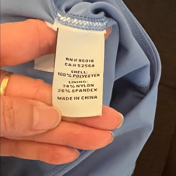 #1149+ Ko Olina Light Blue Athletic Skirt - Picture 6 of 7